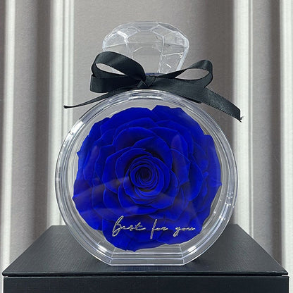 Natural Eternal Flower Ornaments Transparent Cover Dried Rose Gift Box Valentine's Day