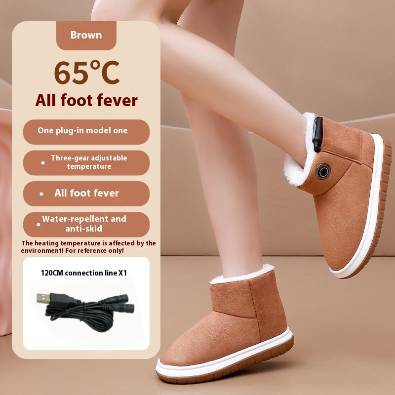 Electric Heating Cotton Shoes Charging Heating Boots - Magic Moon Store