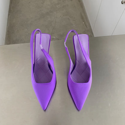 Pointed Toe Stiletto Bow High Heel Sandals