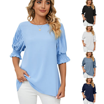 Princess Sleeves Chiffon Blouse