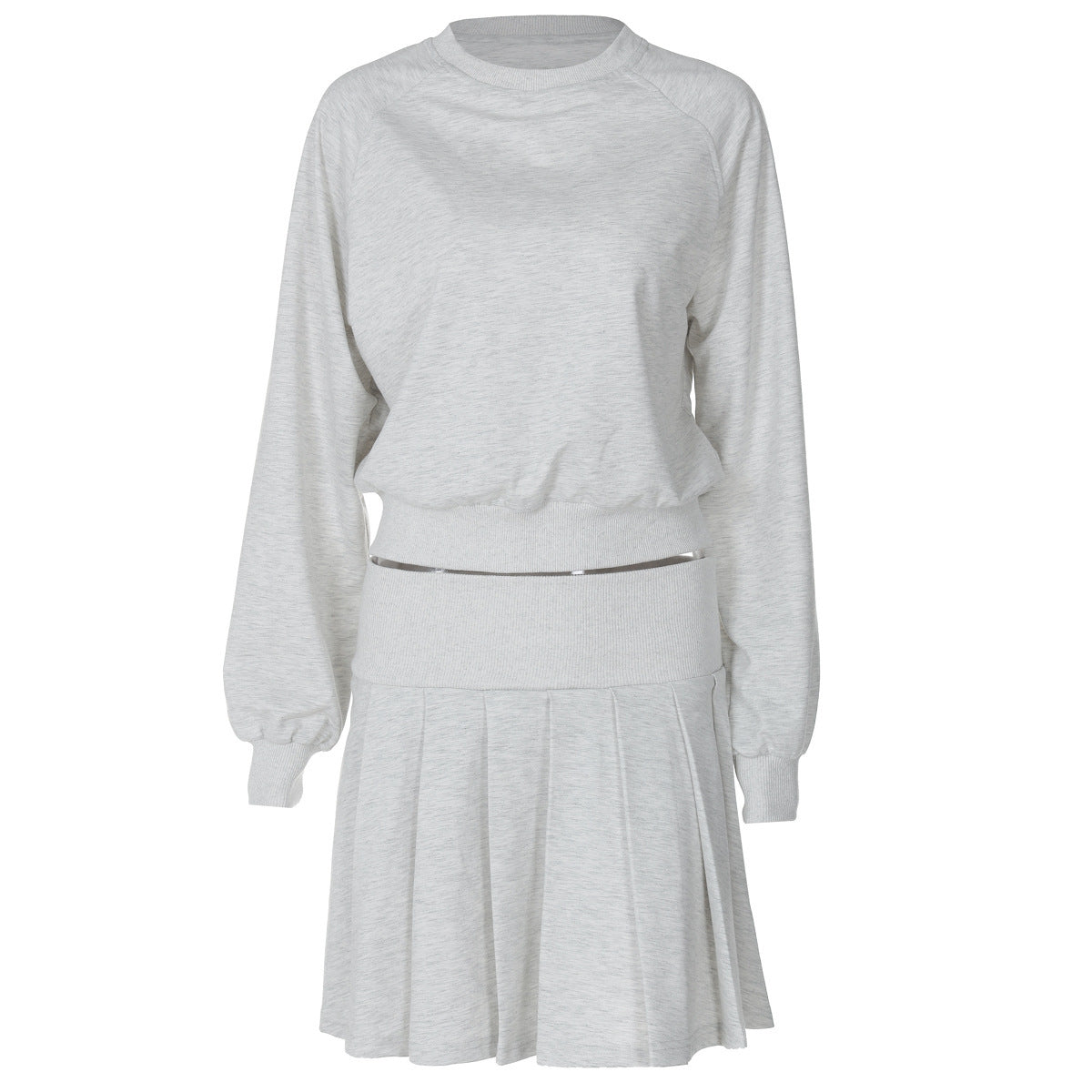 Long Sleeve Sweater & Pleated Skirt Set - Magic Moon Store