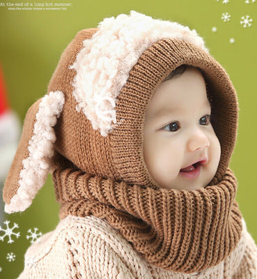 Puppy Conjoined Winter Hat for Baby - MAGIC MOON STORE