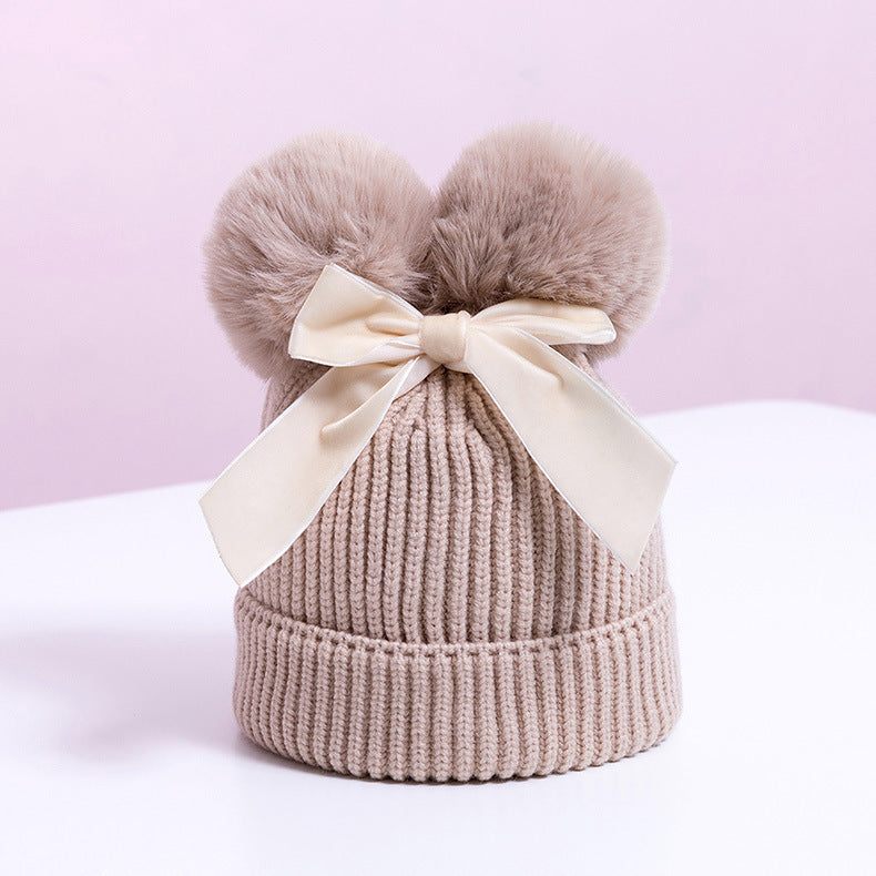 Baby knitted woolen hat