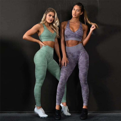 Yoga Top and Long Pants Set