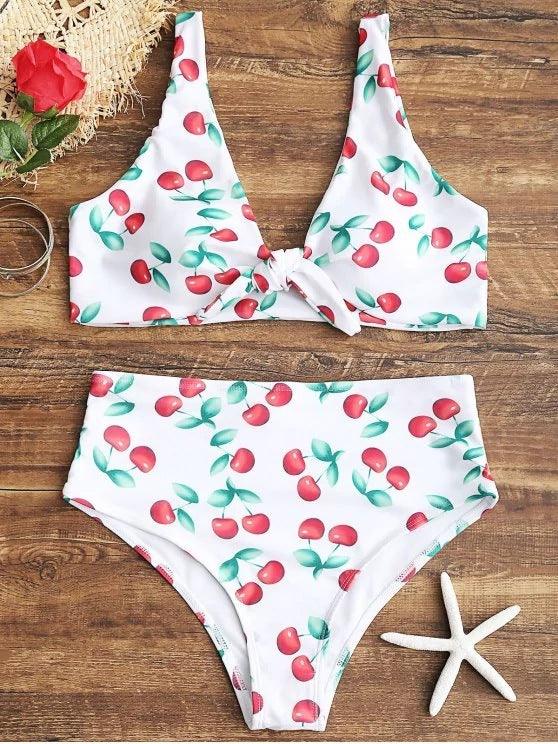 Floral knotted double-sided Bikini - Magic Moon Store