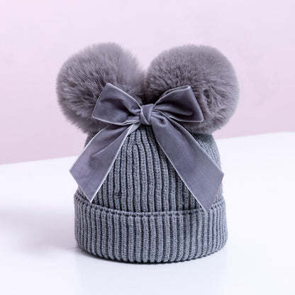 Baby knitted woolen hat