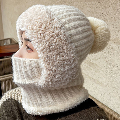 Multifunctional Hat Scarf One-piece Hat Neck Protection Warm