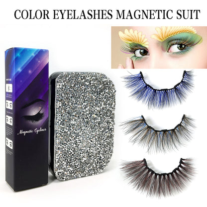 Magnetic Eyelashes Set with Magnet & Liquid Eyeliner - Magic Moon Store