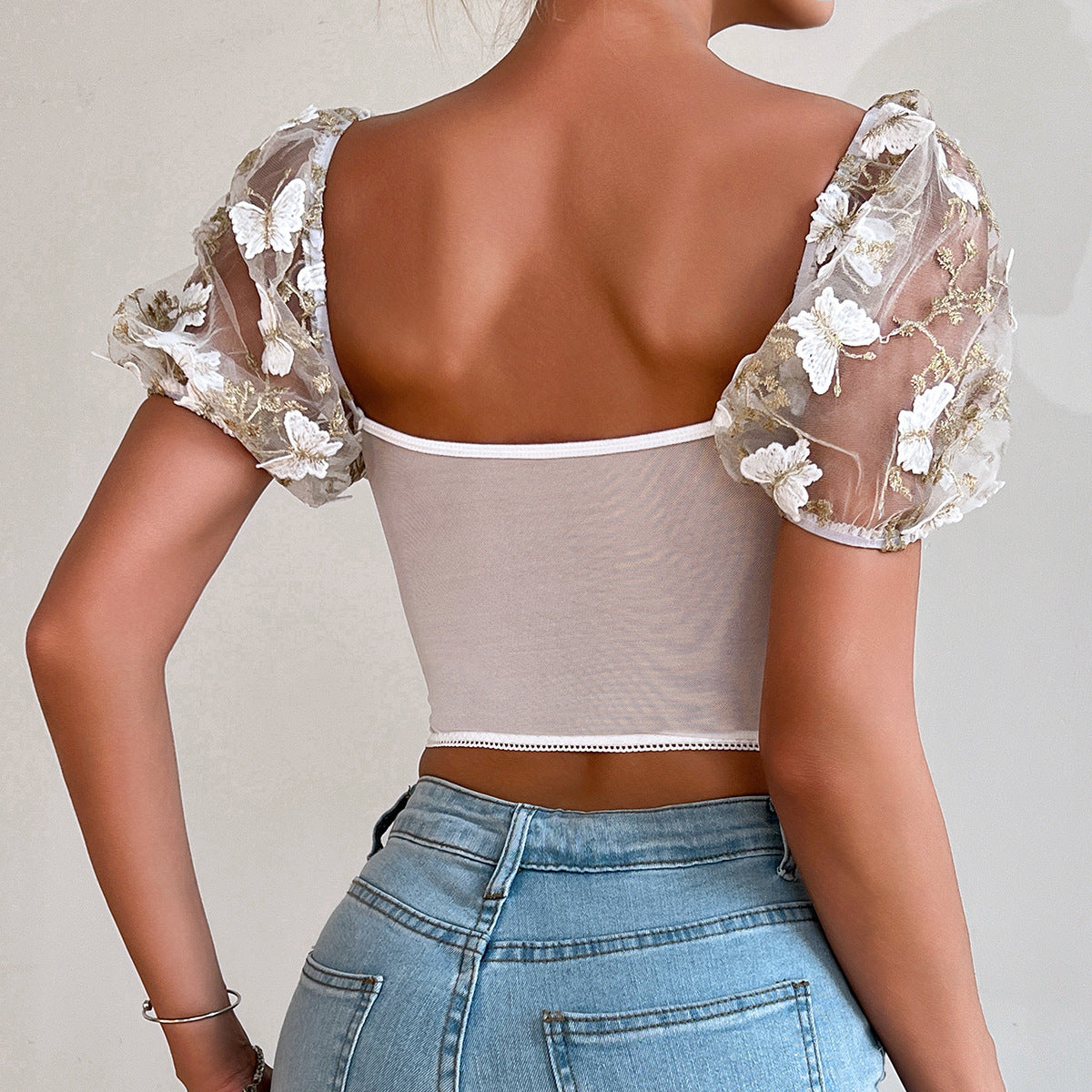 Top Backless Floral - Magic Moon Store