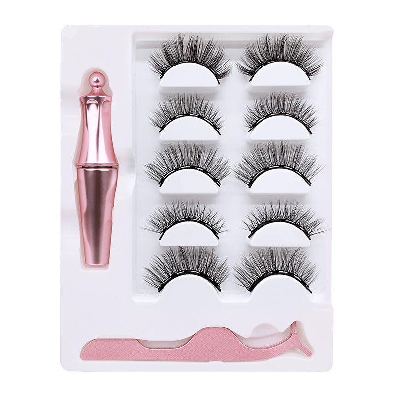 Three pairs of false eyelashes & Liquid Eyeliner - Magic Moon Store