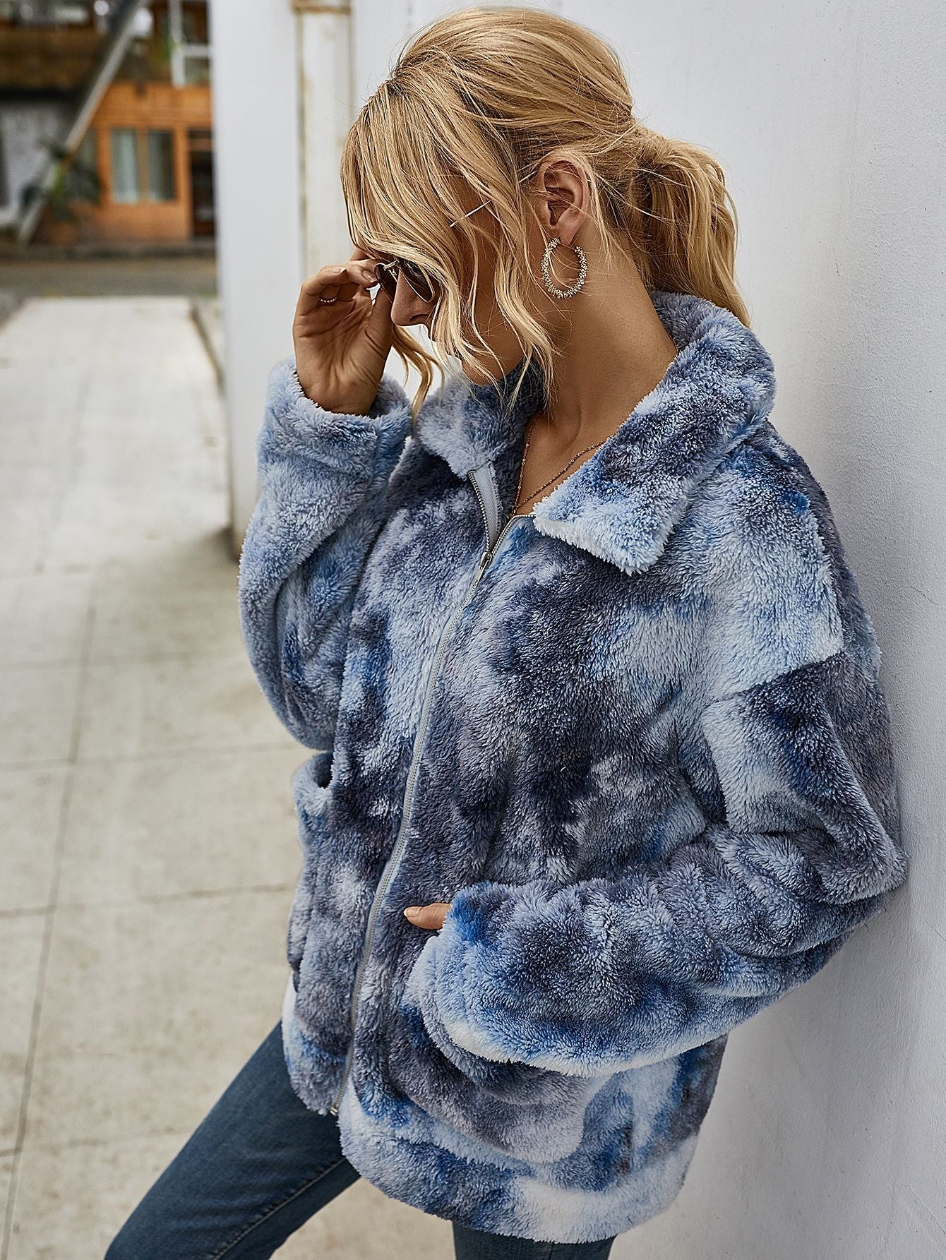 Tye Die wool coat - Magic Moon Store