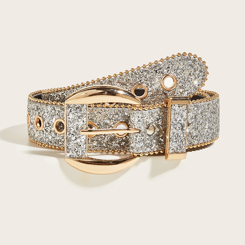 Women’s Sequin Rhinestone Belt