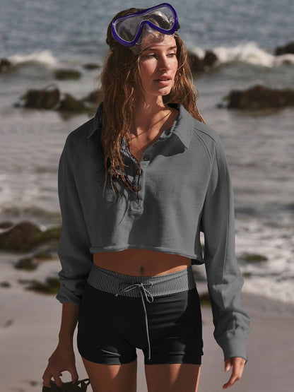 Long sleeve crop top