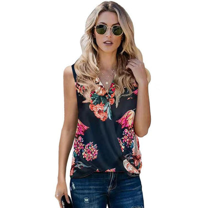 Sleeveless Floral Top - Magic Moon Store