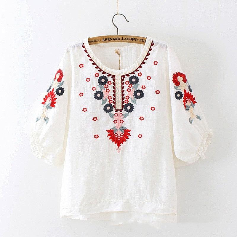 Janice Embroidery Blouse