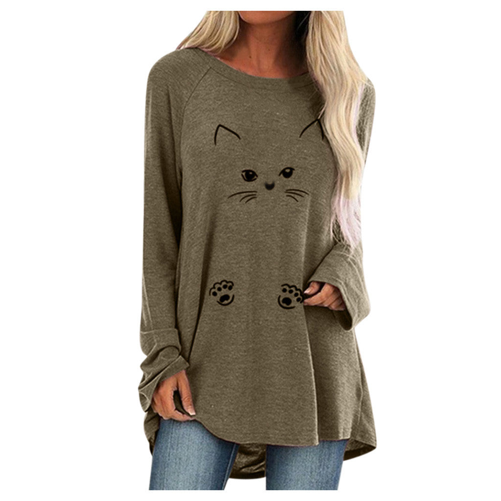 Women's Loose Long Sleeve T-Shirt