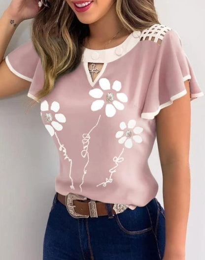 Flower Elegant Blouse