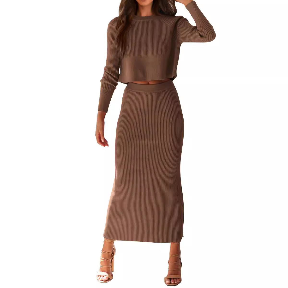 Bedford Sweater Long Sleeve & Long Skirt Set - Magic Moon Store