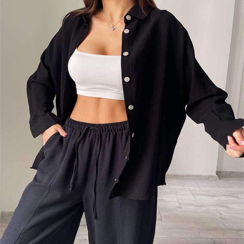 Long sleeve shirt and pants set