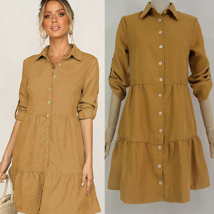 Single Breasted Shirt Dress