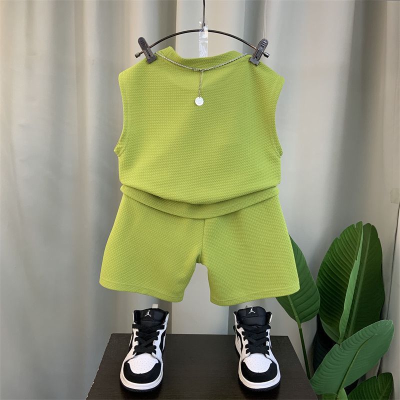 Baby Clothing Sleeveless T-shirt & Shorts Pants Two-Piece Suit