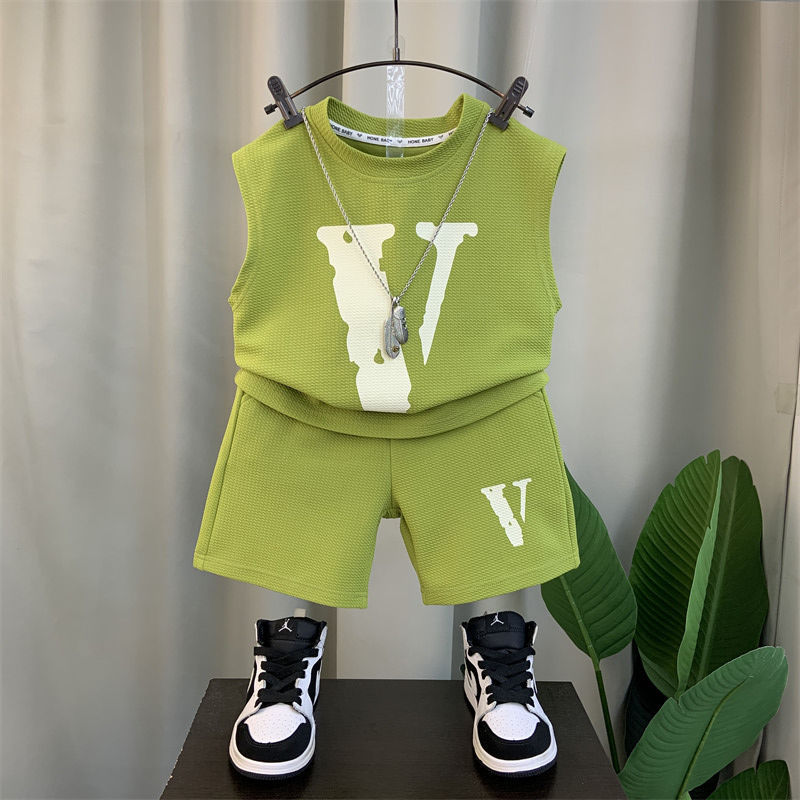 Baby Clothing Sleeveless T-shirt & Shorts Pants Two-Piece Suit