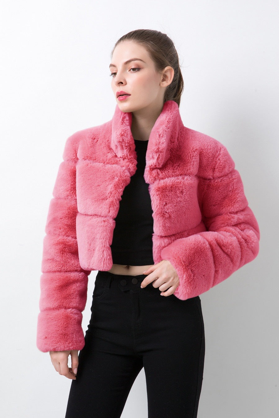 Short Faux Fur Jacket