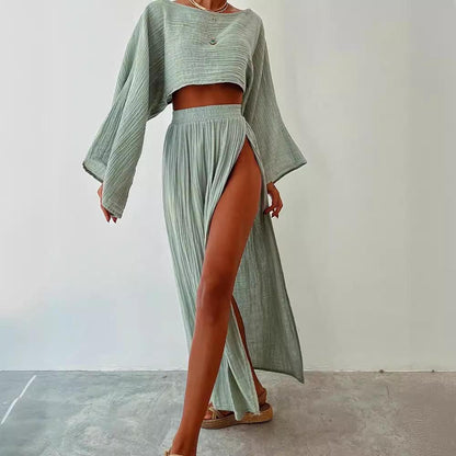 Linen Two Piece Set - Magic Moon Store