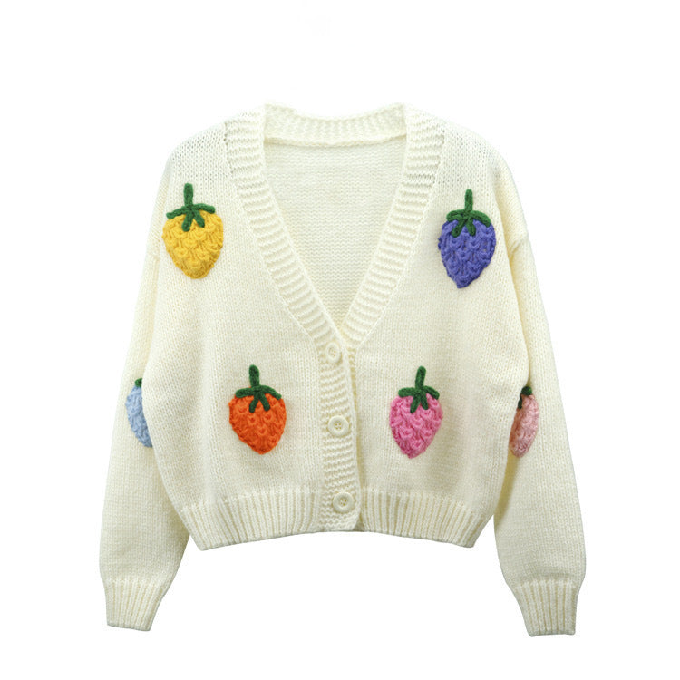 Manual Embroidered Cardigan Coat Sweater - Magic Moon Store