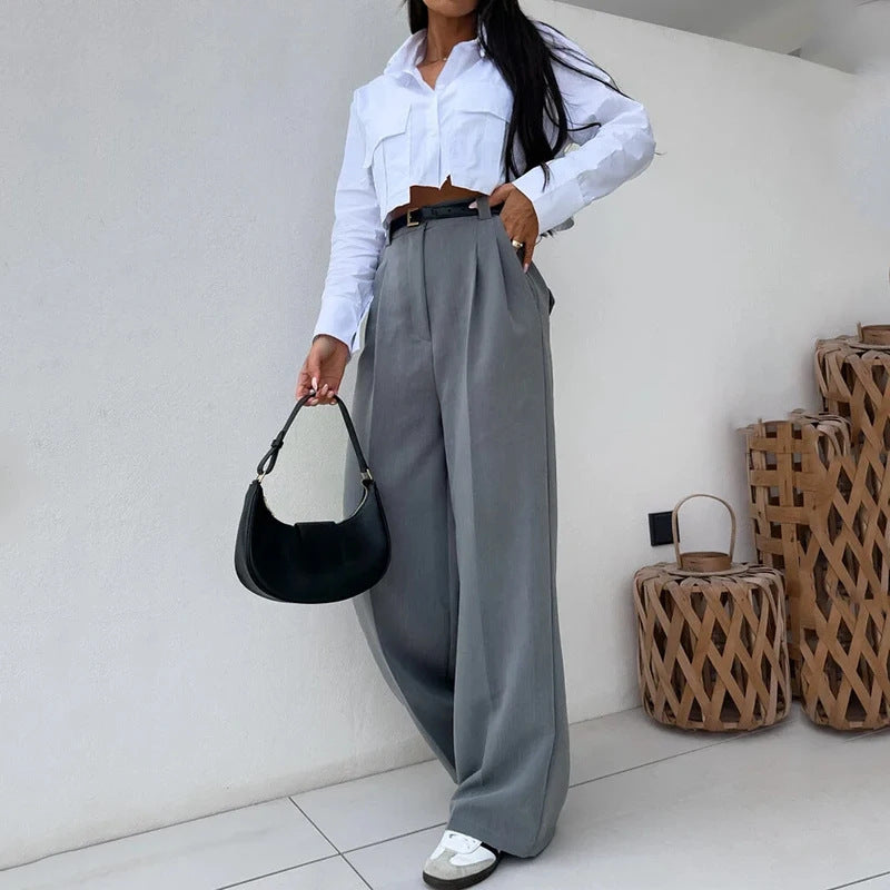 Shirt and Wide Pants Set