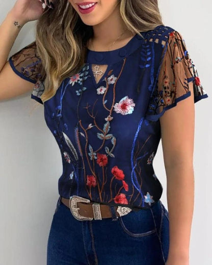 Flower Elegant Blouse