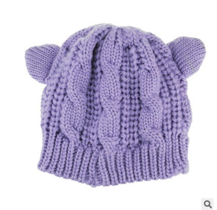 Hand Made 3D Cute Knitted Cat Knitted Hat - Magic Moon Store