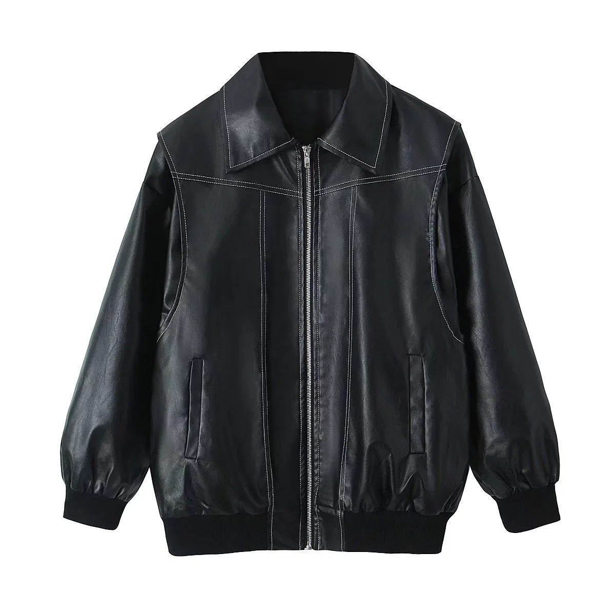 Moto Biker Leather Jacket - Magic Moon Store