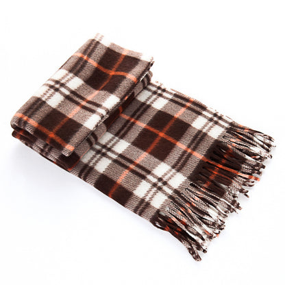 Plaid Plus-sized Thickening Women's Scarf