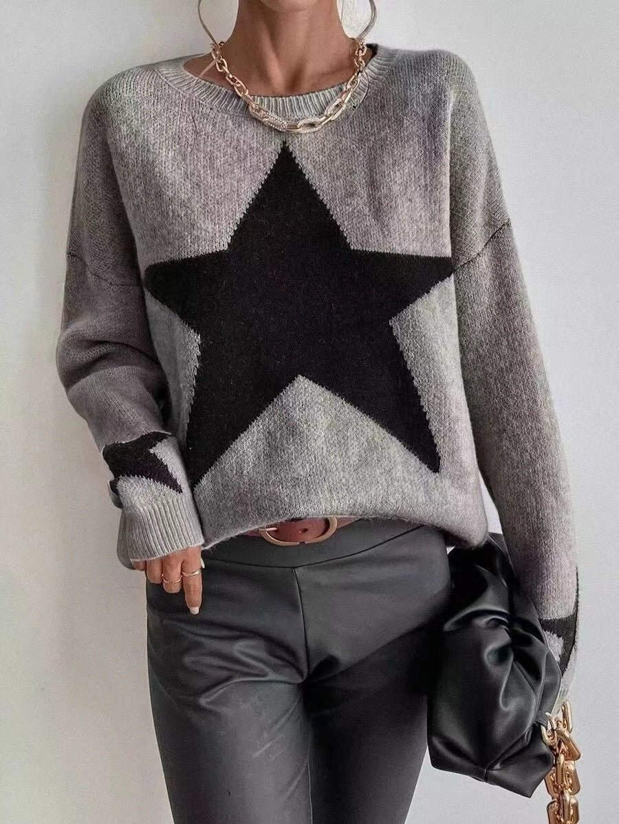 Black Star Grey Sweater