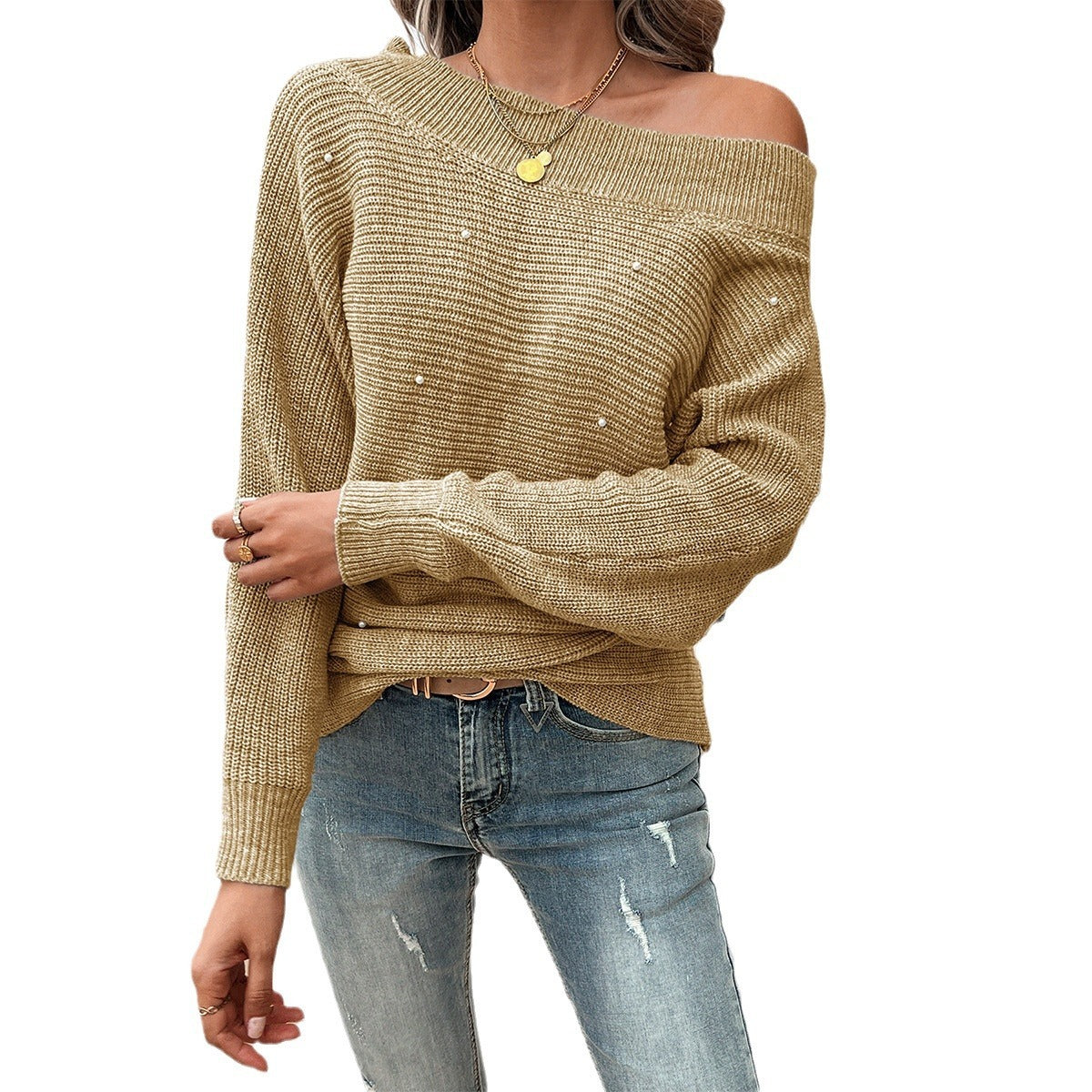 Loose-fitting Long Sleeve Sweater