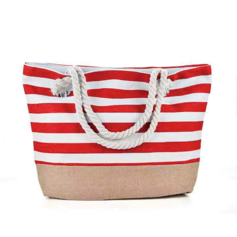 Striped Beach Bag