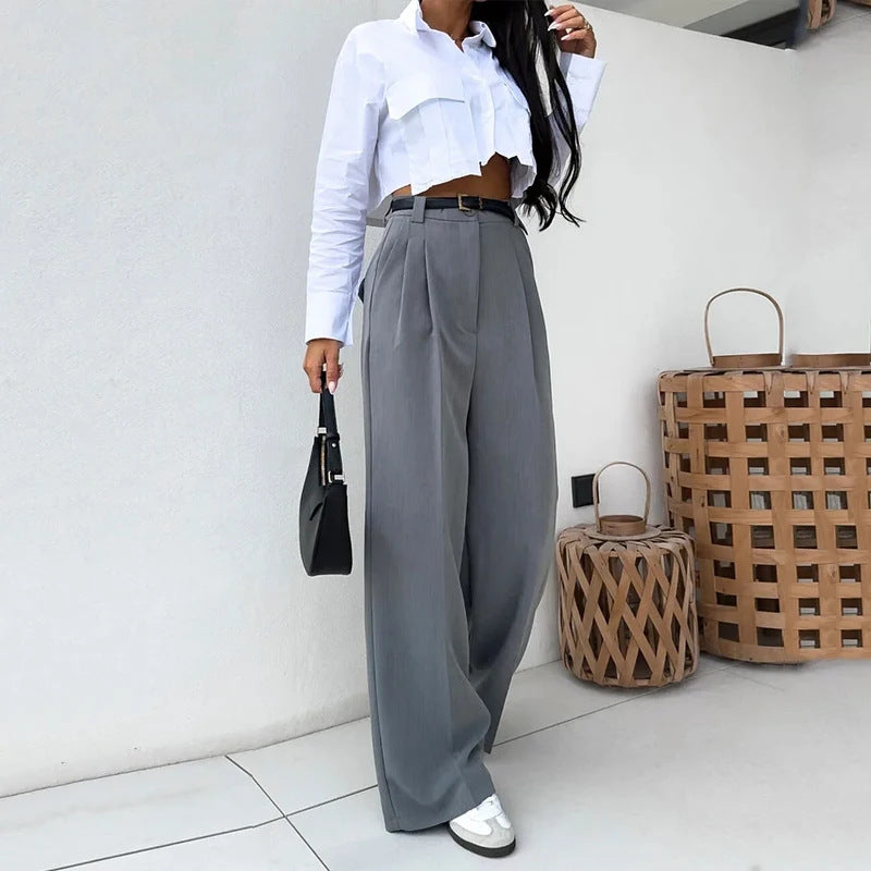 Shirt and Wide Pants Set