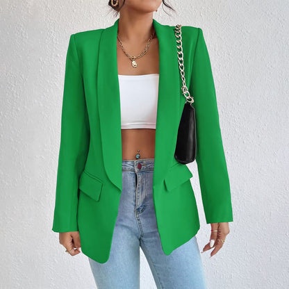 Women's Lapel Blazer Jacket - Magic Moon Store