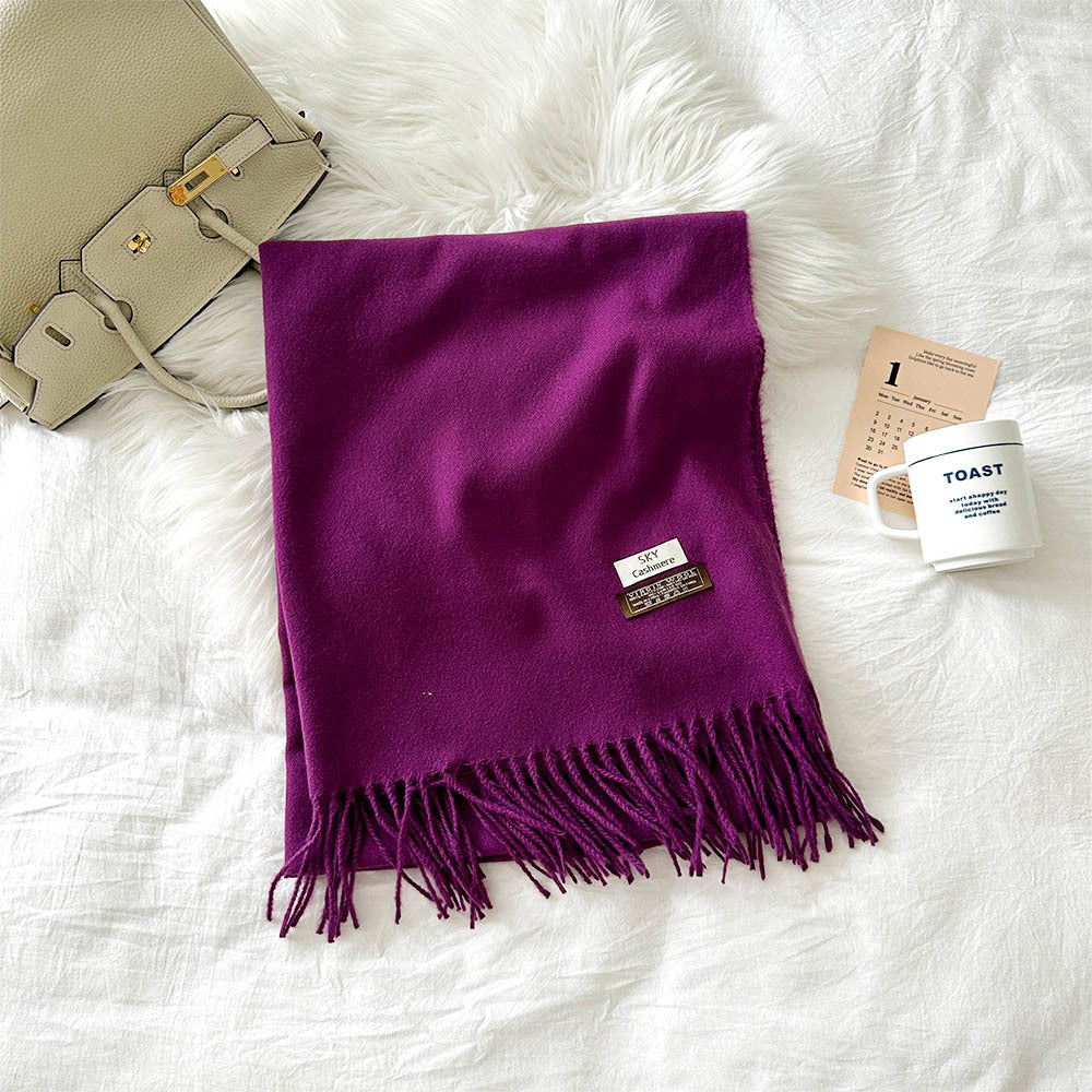 Cashmere Color Solid Warm Scarf - Magic Moon Store