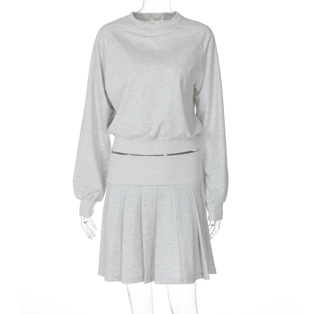 Long Sleeve Sweater & Pleated Skirt Set - Magic Moon Store