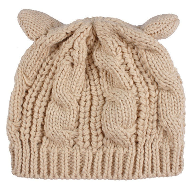 Hand Made 3D Cute Knitted Cat Knitted Hat - Magic Moon Store