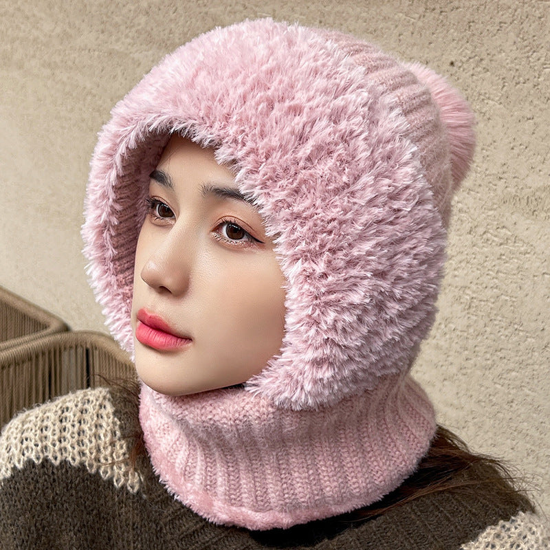 Multifunctional Hat Scarf One-piece Hat Neck Protection Warm