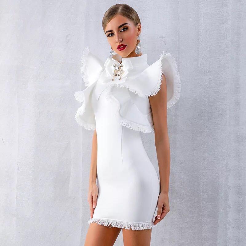 Ruffles Tassel Mini Dress