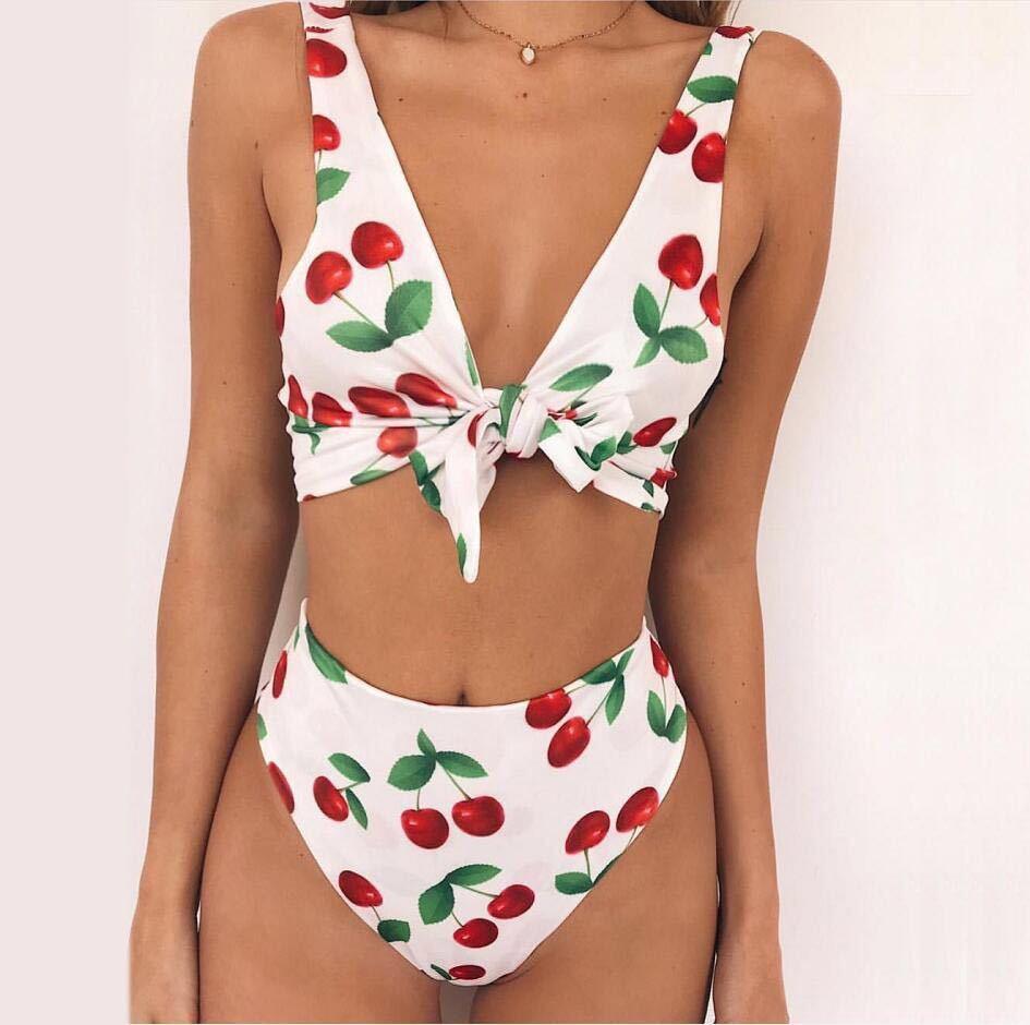 Floral knotted double-sided Bikini - Magic Moon Store