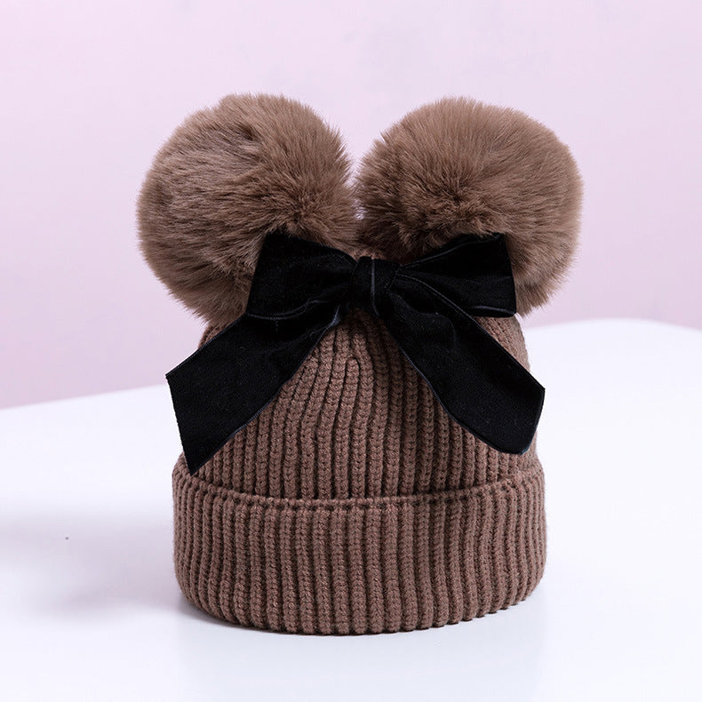 Baby knitted woolen hat