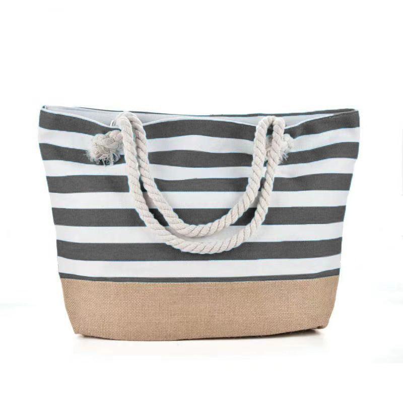 Striped Beach Bag