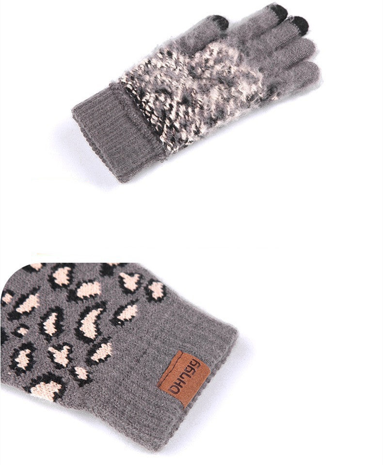 Three-piece Warm Knitted Woolen Hat, Scarf And Gloves - Magic Moon Store