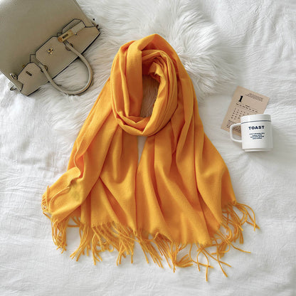 Cashmere Color Solid Warm Scarf - Magic Moon Store