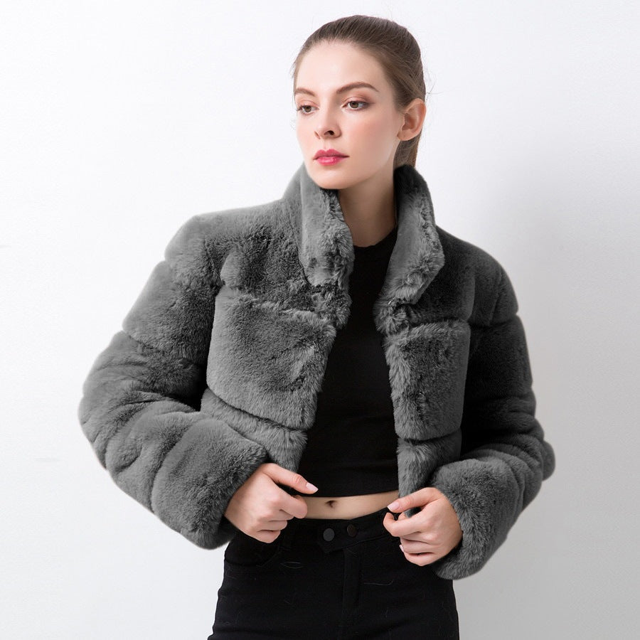 Short Faux Fur Jacket